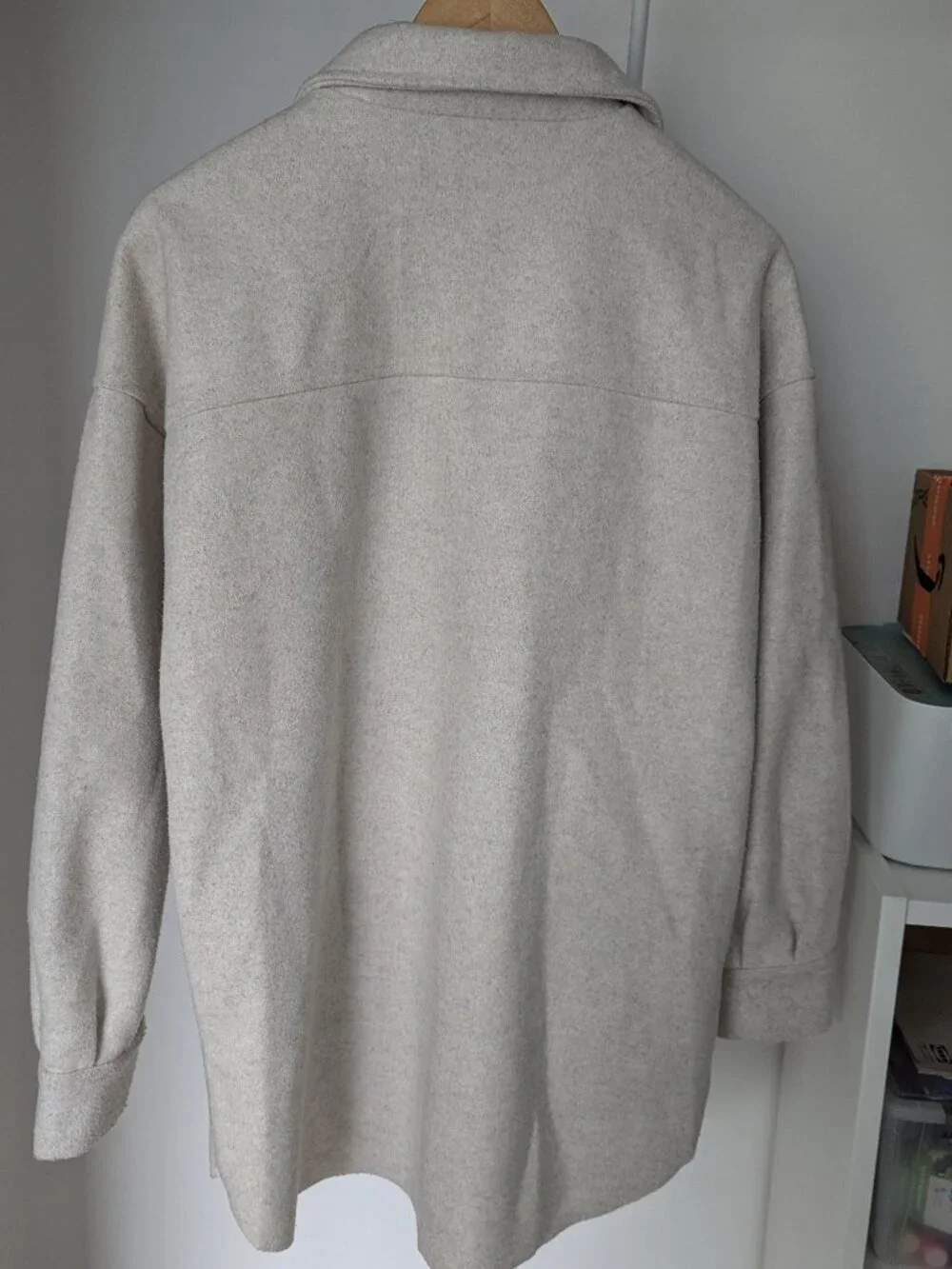 Oversized Grey Fall Shacket - Picture 8 of 10